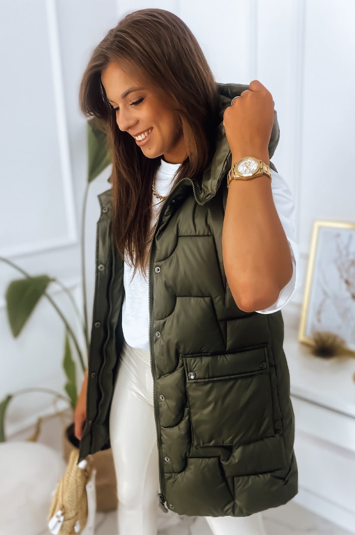 Damen Weste WENDY Grün Dstreet TY2827