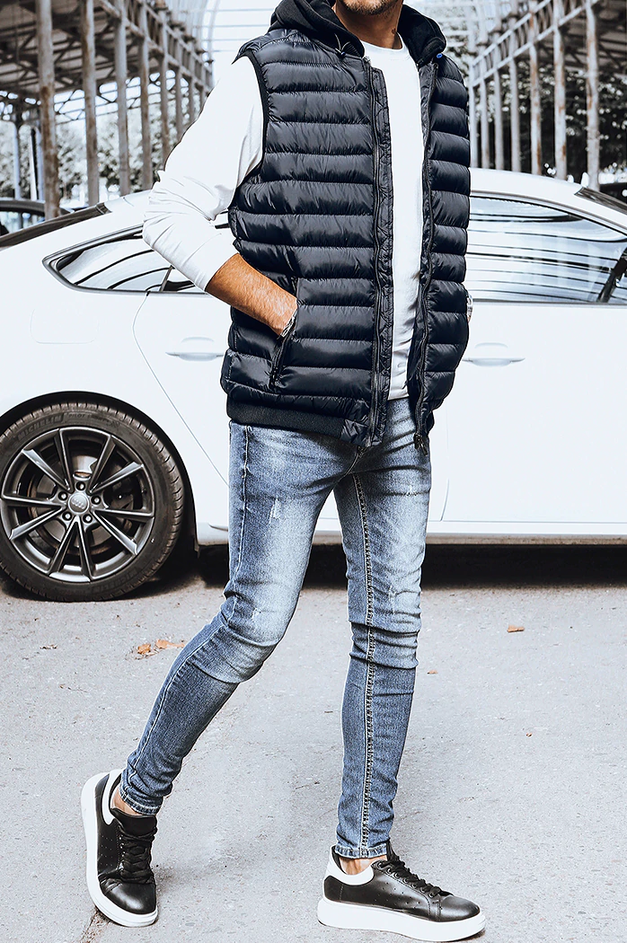 Herren Steppweste Blau Dstreet TX4094