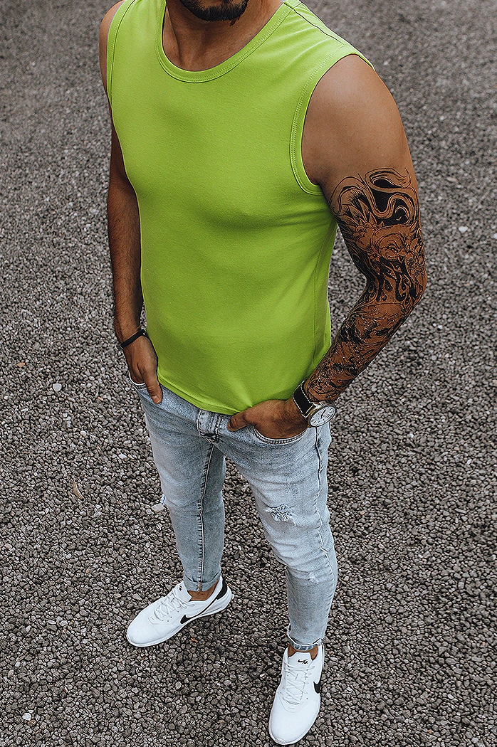 Herren Tanktop Hellgrün Dstreet RX4917