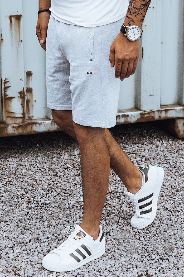 Herren Sweatshorts Hellgrau Dstreet SX2186