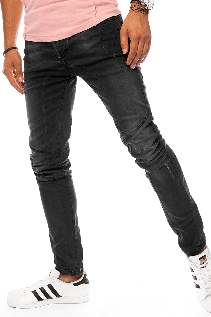 Herren Jeanshose Schwarz Dstreet UX3800