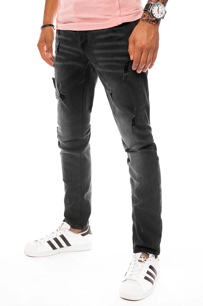 Herren Jeanshose Schwarz Dstreet UX3823