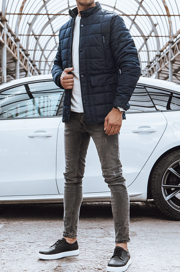 Marineblaue Herrenjacke Dstreet TX4135