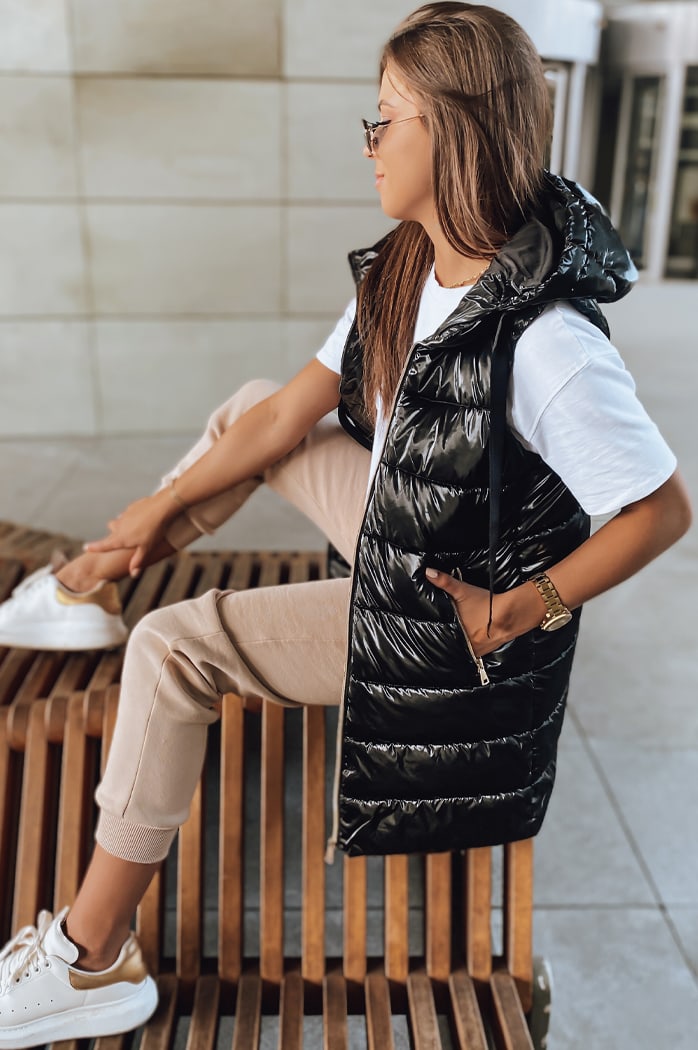 Damen Weste PETRA Schwarz Dstreet TY2952