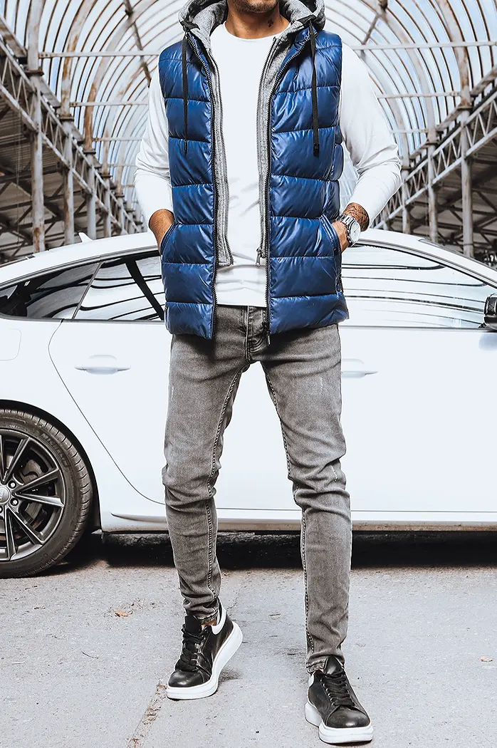 Herren Steppweste Dunkelblau Dstreet TX4138