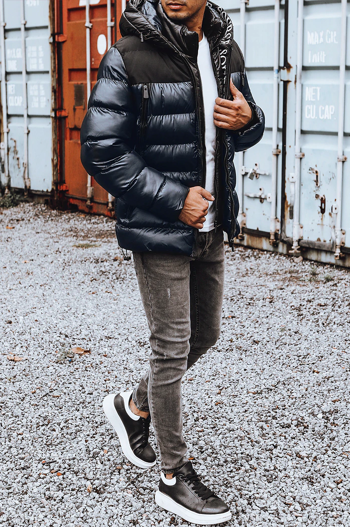Herren Steppjacke Farbe Dunkelblau  DSTREET TX4159