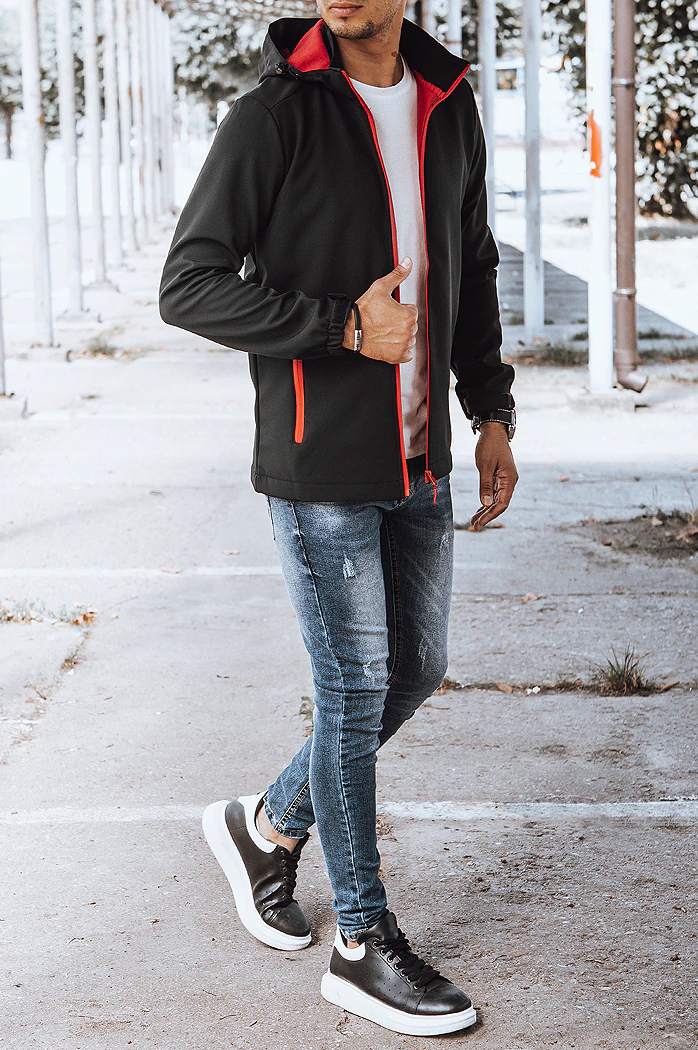 Herren Softshell Jacke Schwarz Dstreet TX4173