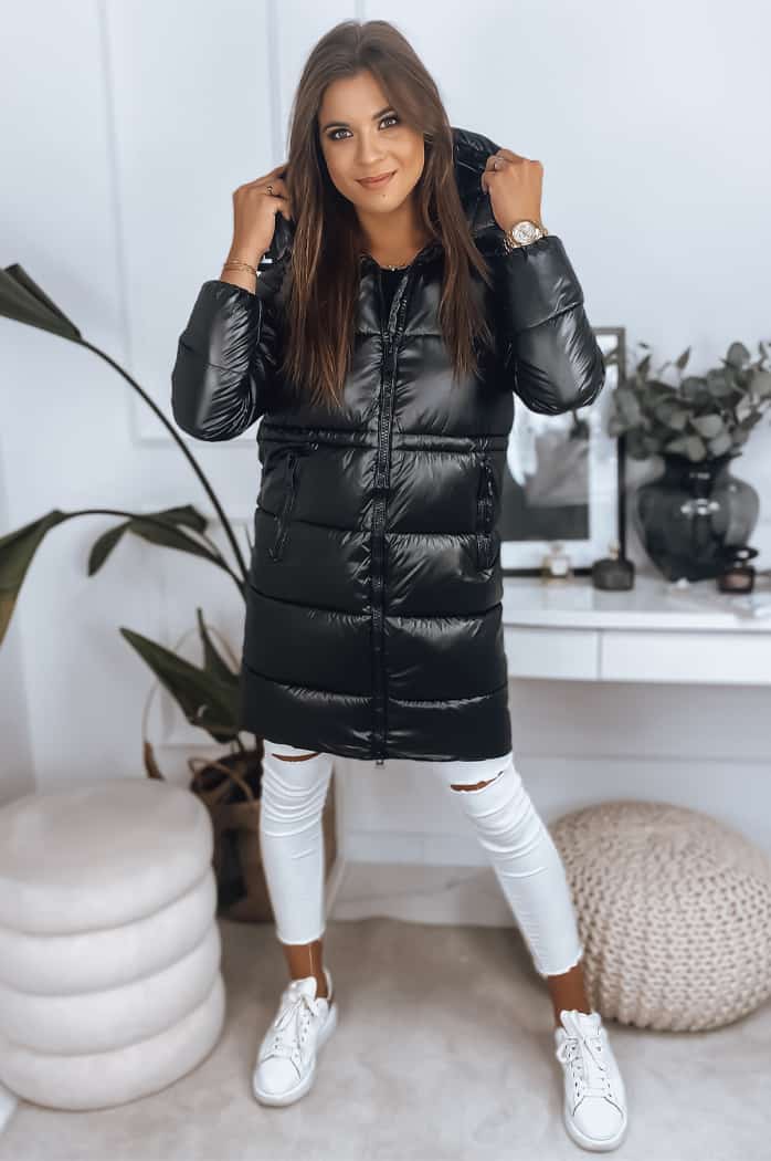 Damen Gesteppt Mantel/Jacke ALINE Schwarz Dstreet TY3012