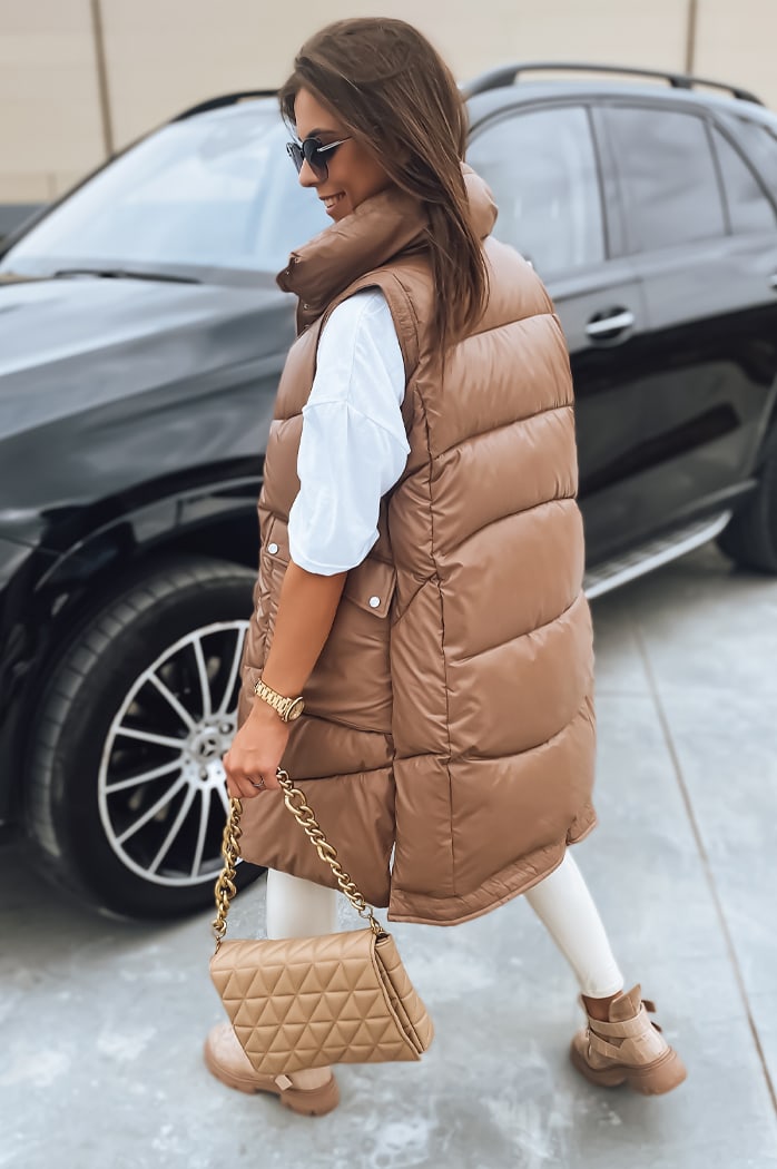 Damen Steppweste MARIEL Camel Dstreet TY3016