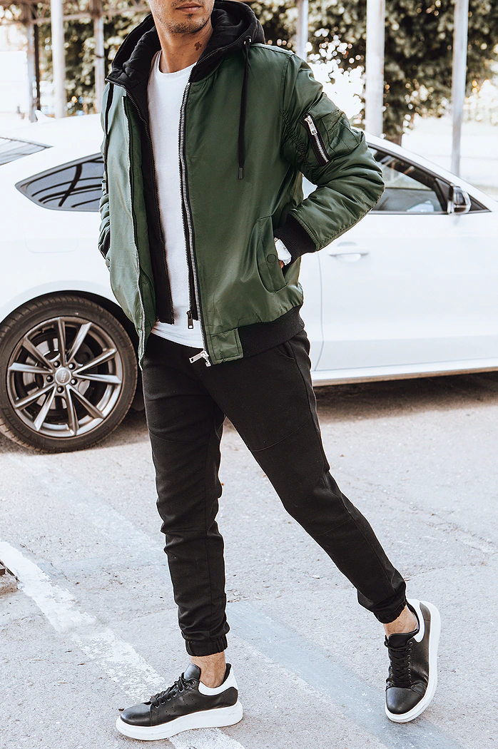 Grüne Herrenjacke Dstreet TX4190