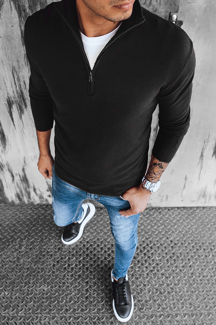 Herren Pullover schwarz Dstreet WX1894