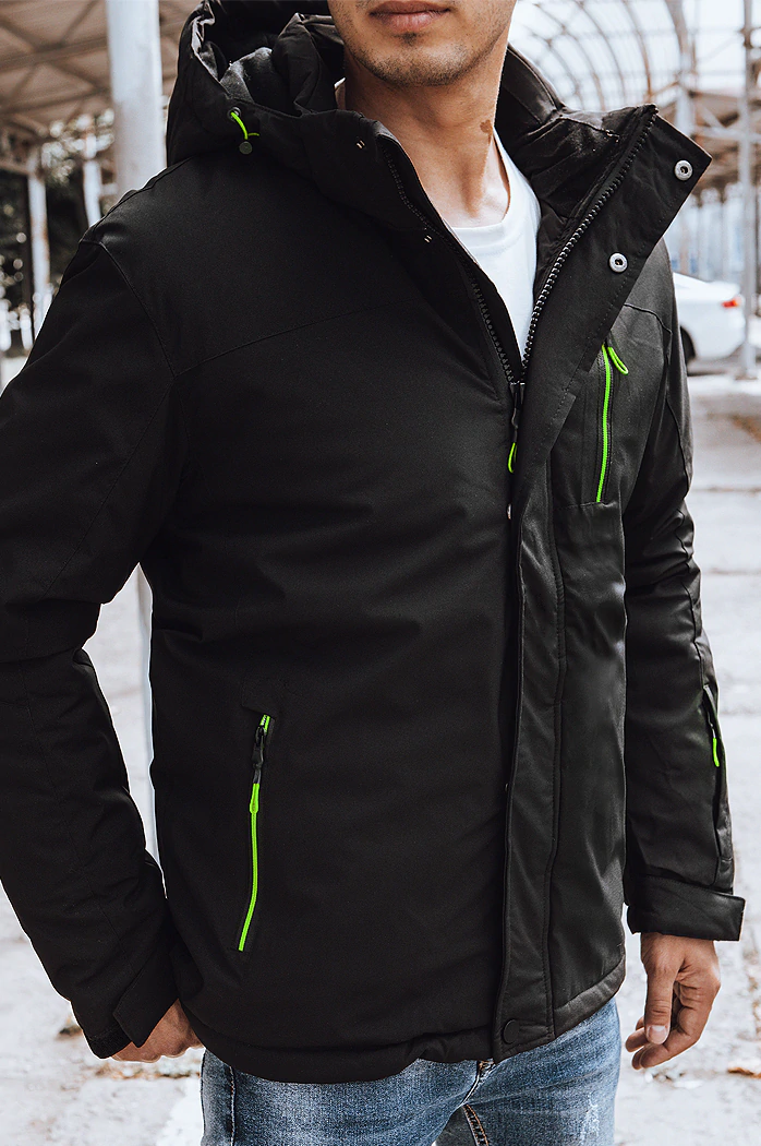 Herren Winterjacke schwarz Dstreet TX4240