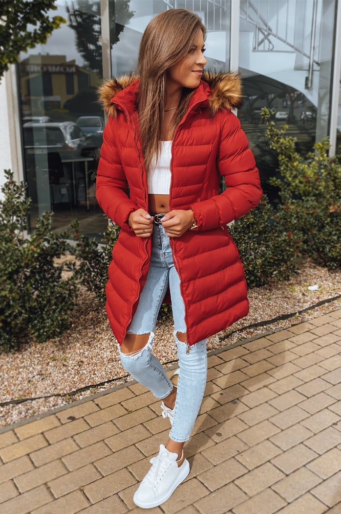 Damen Winterjacke TERIS rot Dstreet TY3097