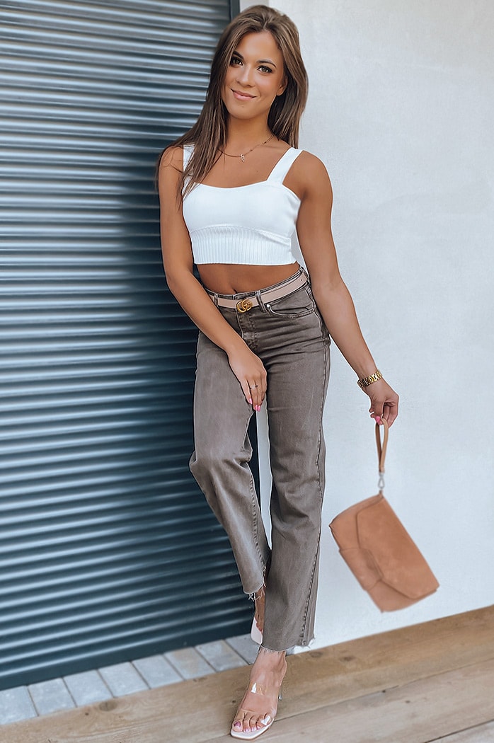 Damen Jeanshose NARIN Caffee Dstreet UY1329