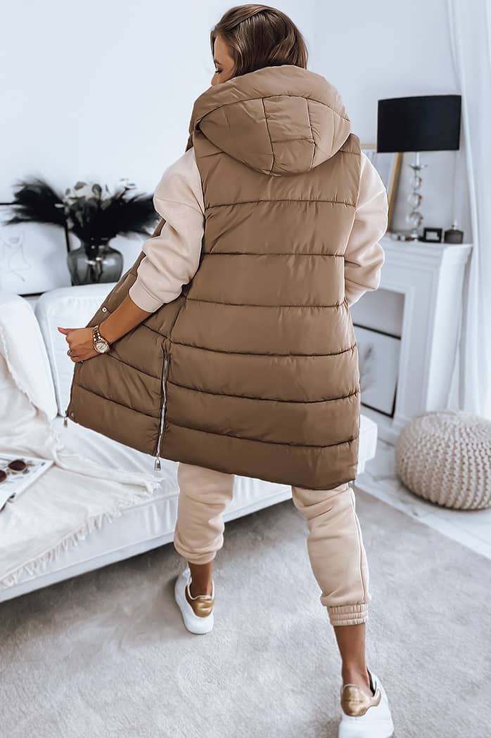 Damen Steppweste NOELIA Khaki Dstreet TY3131