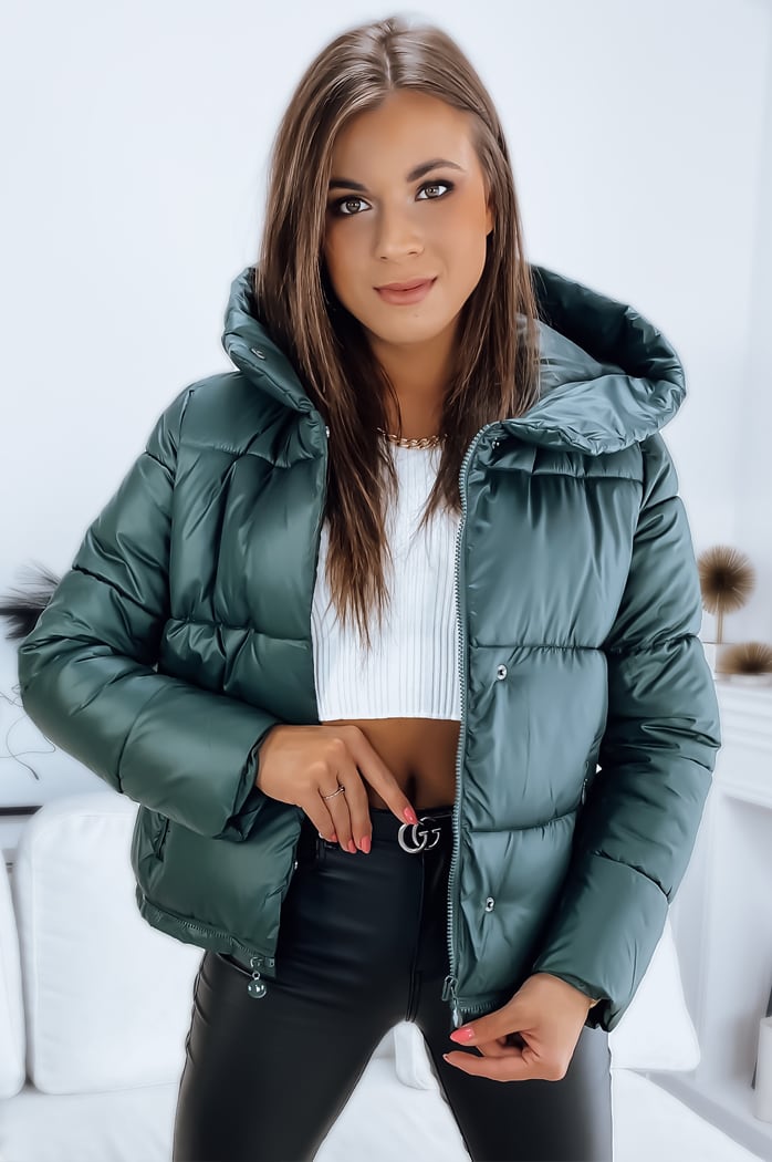 Damen Mantel/Steppjacke INKA PREMIUM Dunkelgrün Dstreet TY3146