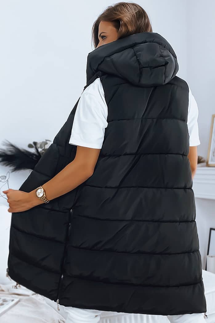 Damen Wendbare Steppweste MARIET Schwarz Dstreet TY3157