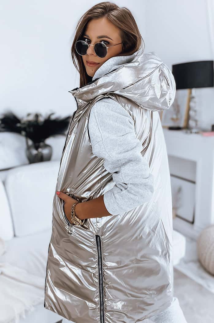Damen Wendbare Steppweste MARIET Schwarz Dstreet TY3161