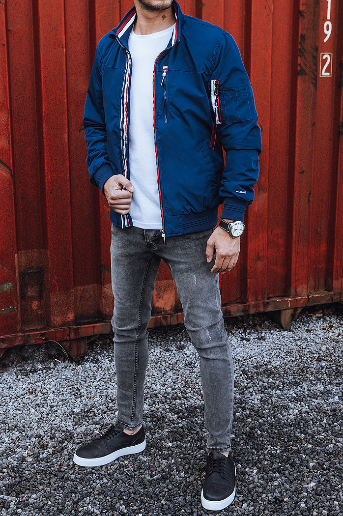 Herren Übergangsjacke Blau Dstreet TX4255