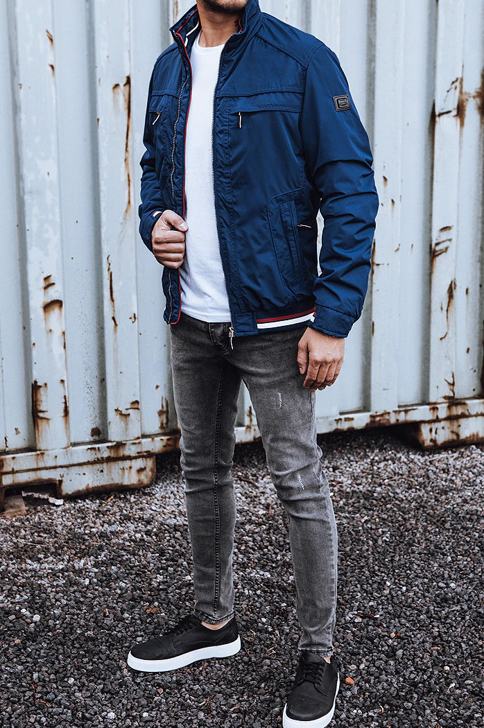 Herren Übergangsjacke Blau Dstreet TX4257