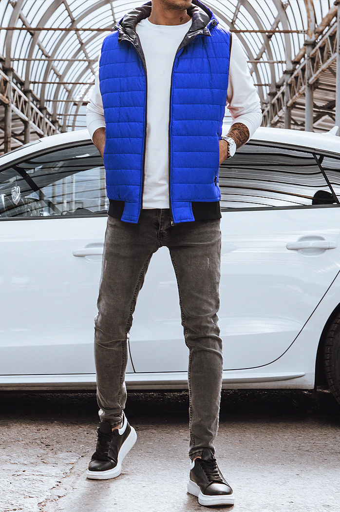 Herrenweste blau Dstreet TX4268