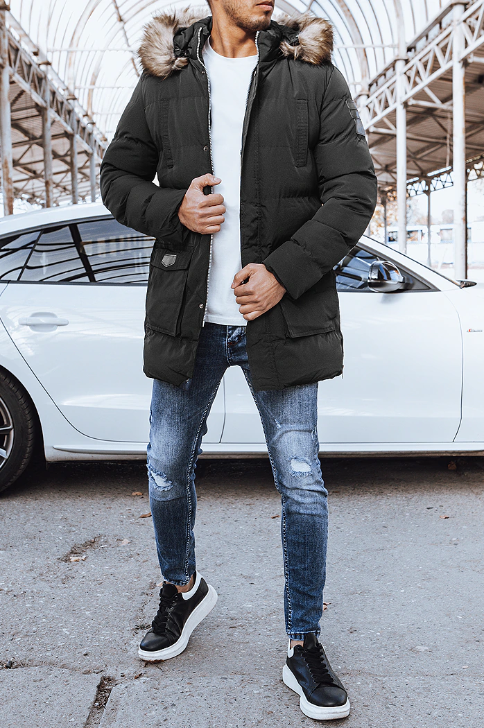 Herren Gesteppt Winterjakce Schwarz Dstreet TX4274