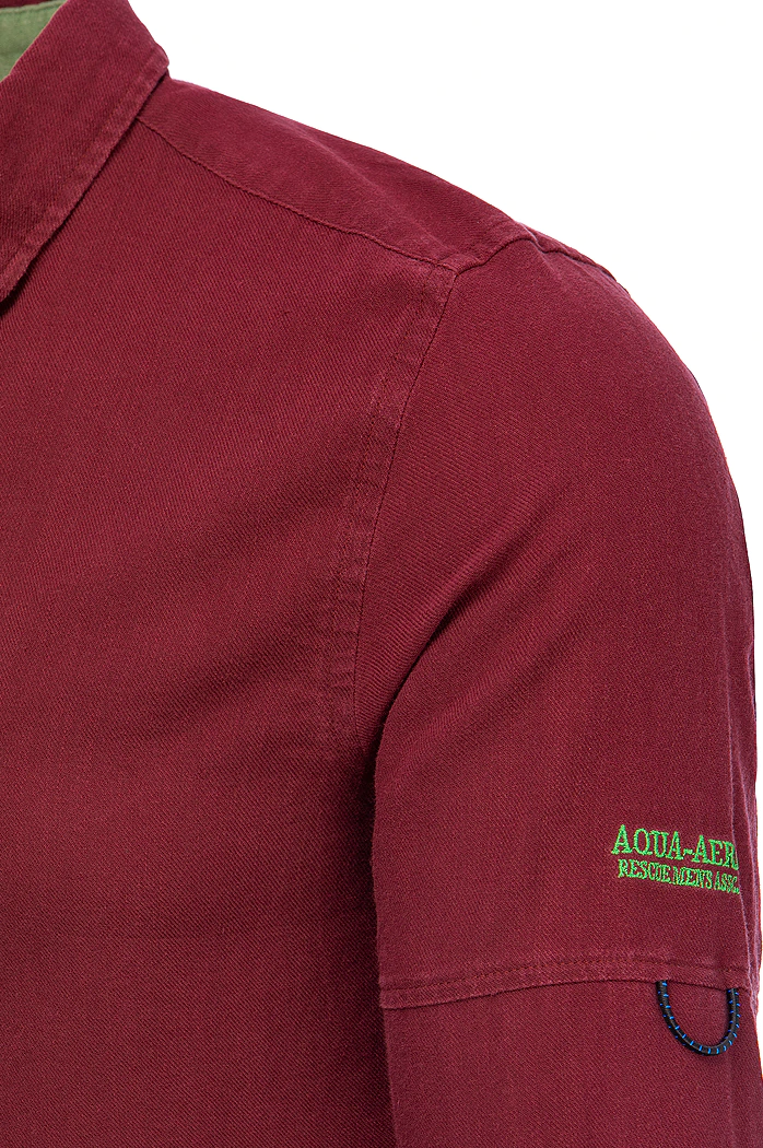 Herren Langarm Hemd Farbe Weinrot DSTREET DX2252