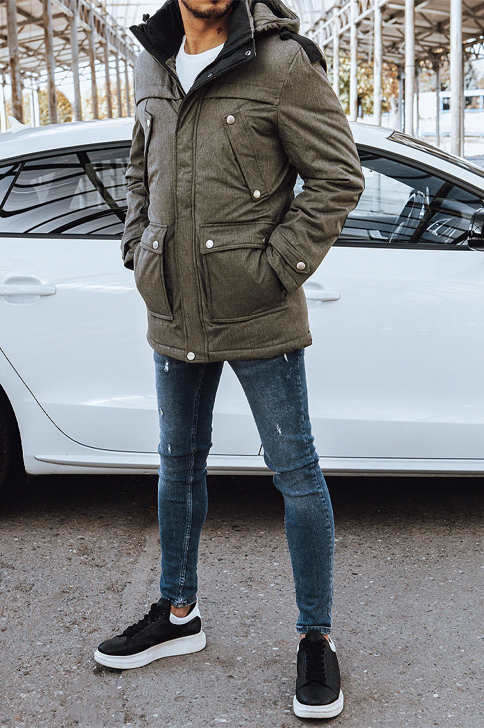 Herren Winterjacke Khaki Dstreet TX4279