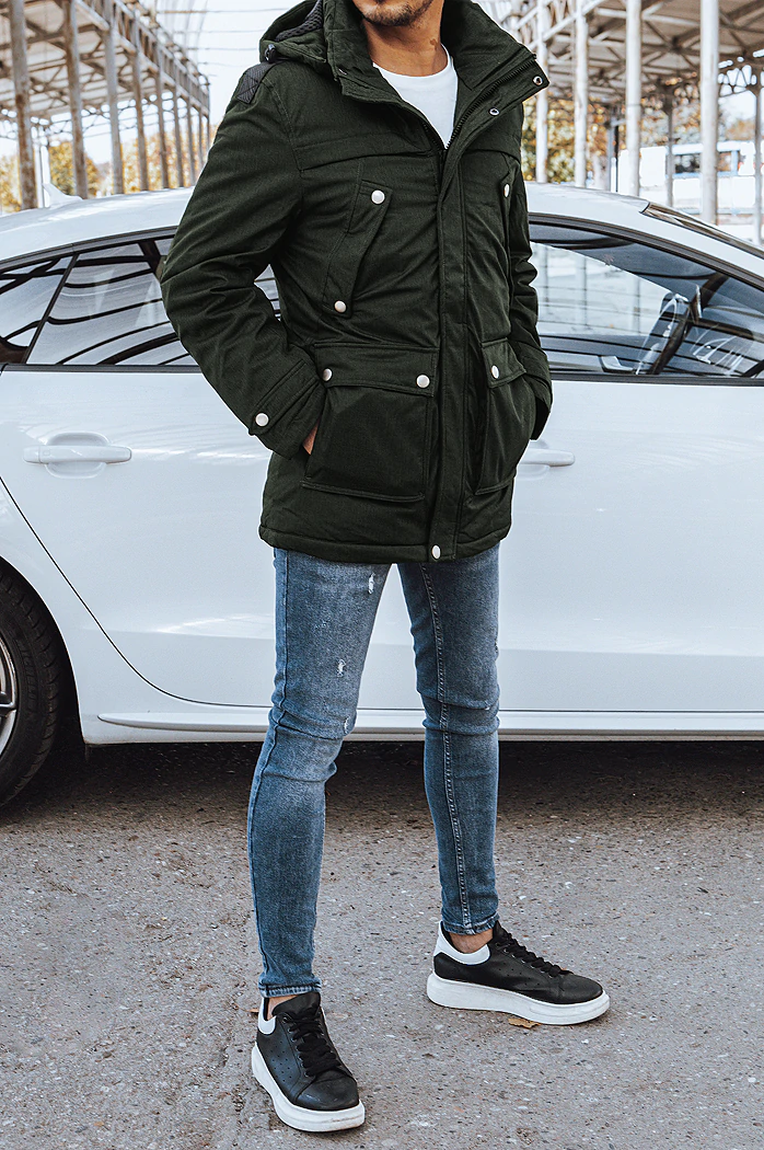 Herren Winterjacke grün Dstreet TX4280