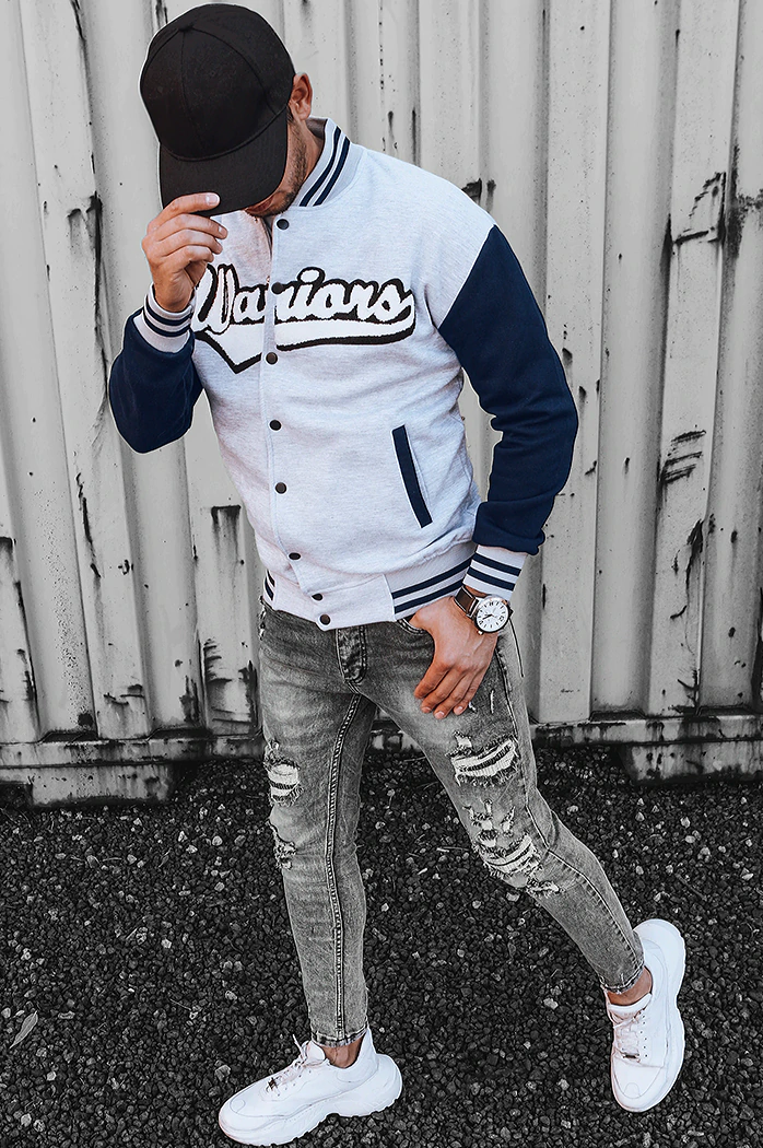 Herren Sweatshirt mit Reißverschluss Grau DSTREET BX5431