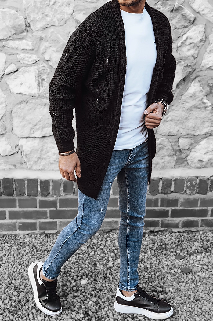 Herren Cardigan Farbe Schwarz DSTREET WX1985