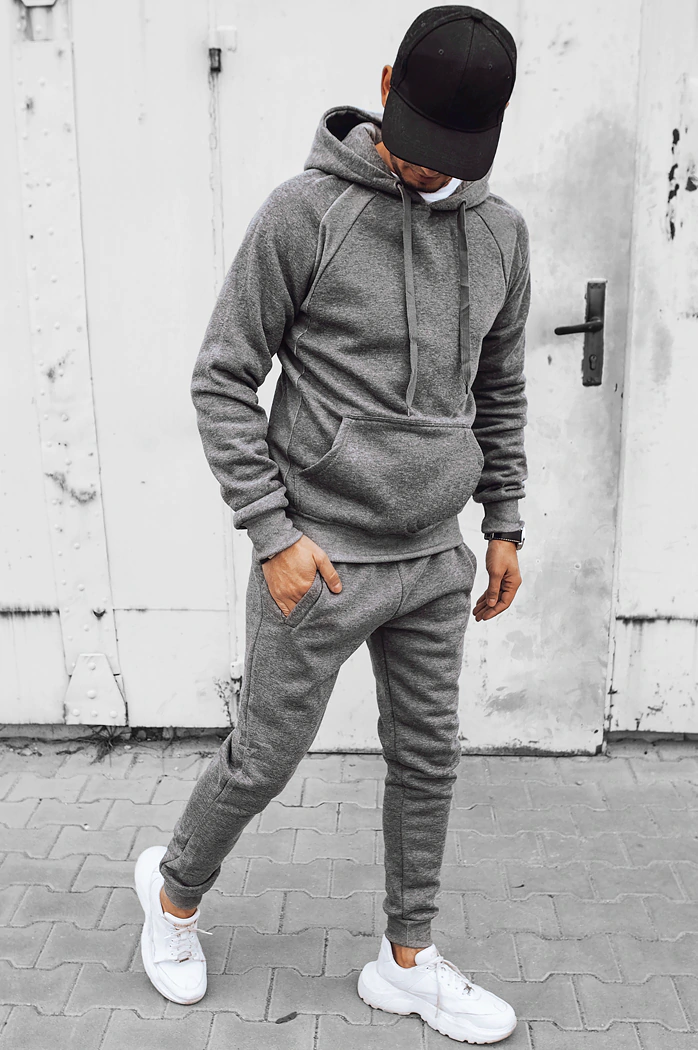Herren Trainingsanzug-Set Farbe Dunkelgrau DSTREET AX0624
