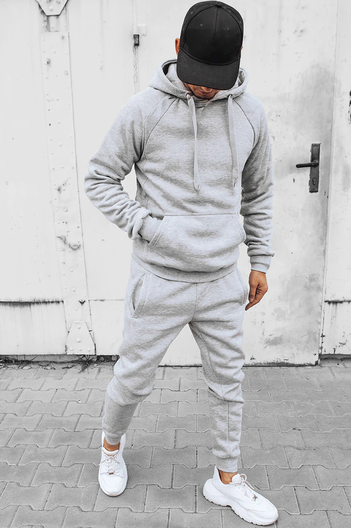 Herren Trainingsanzug-Set Farbe Hellgrau DSTREET AX0625