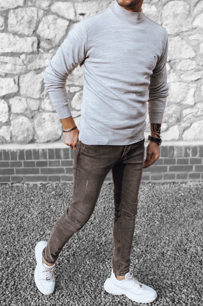 Herren Pullover Farbe Hellgrau DSTREET WX2020