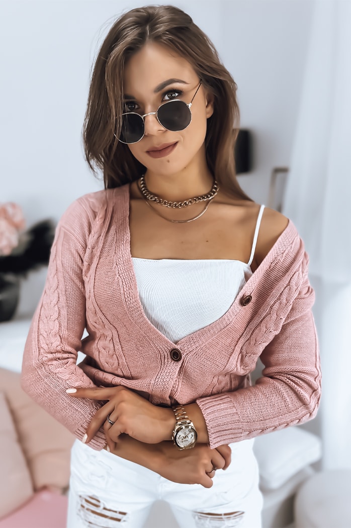 Damen Strickjacke MELANIA Farbe Rosa DSTREET MY1652