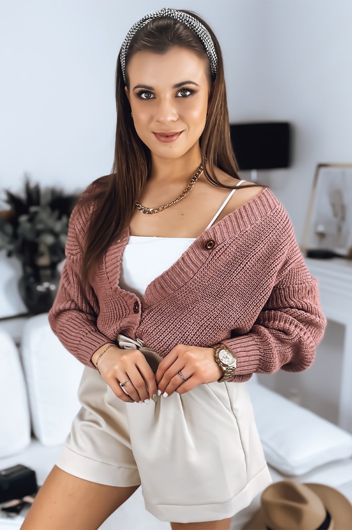 Damen Strickjacke MINSTRAL Farbe Rosa DSTREET MY1659