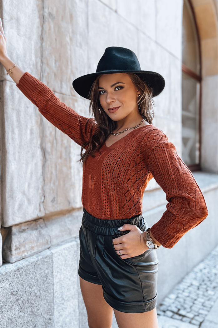 Damen Lange Pullover DARIA Farbe Camel DSTREET MY1721