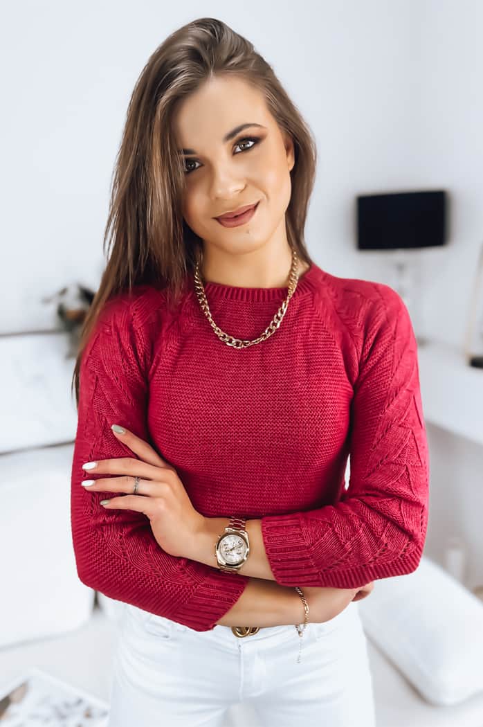 Damen Kurze Pullover TAMI Farbe Rosa DSTREET MY1759