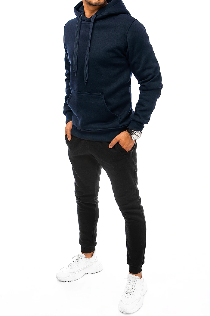 Herren Trainingsanzug-Set Farbe Dunkelblau-Schwarz DSTREET AX0631