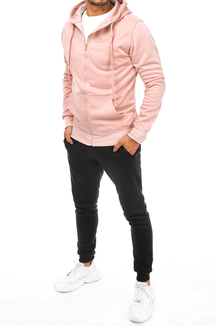 Herren Trainingsanzug-Set Farbe Rosa-Schwarz DSTREET AX0640