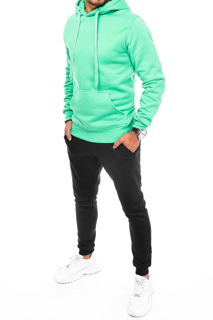 Herren Trainingsanzug-Set Farbe Minzegrün-Schwarz DSTREET AX0642