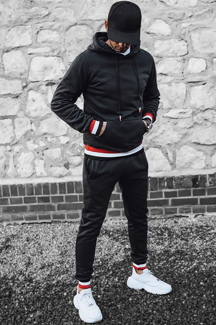 Herren Trainingsanzug-Set Farbe Schwarz DSTREET AX0662