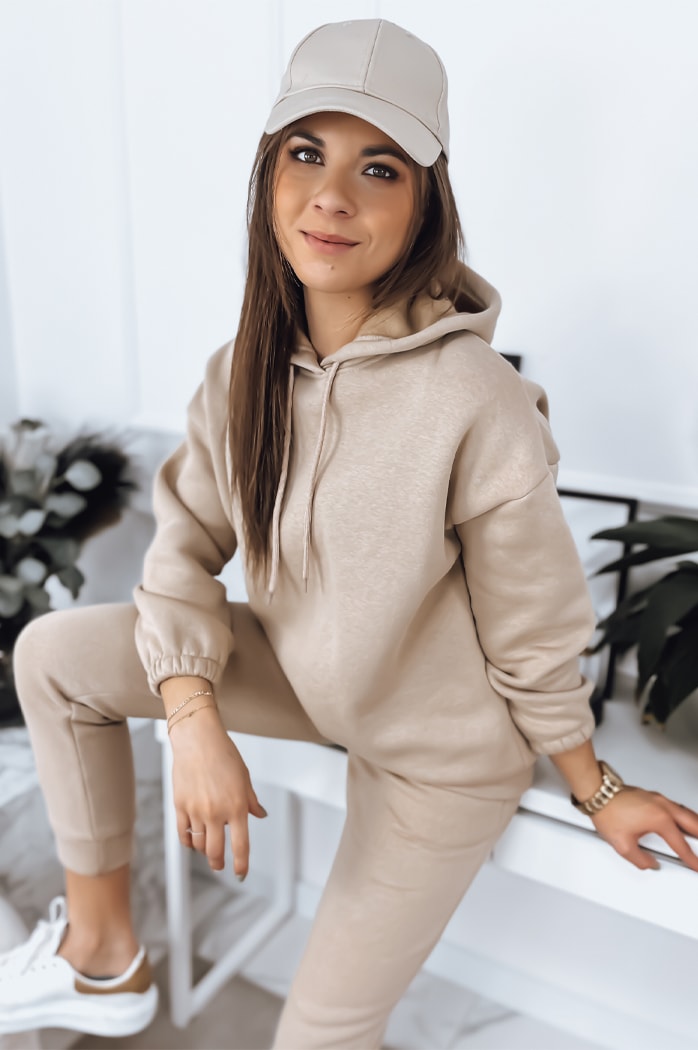 Damen Trainingsanzug-Set KSENIIA PREMIUM Farbe Beige DSTREET AY0784