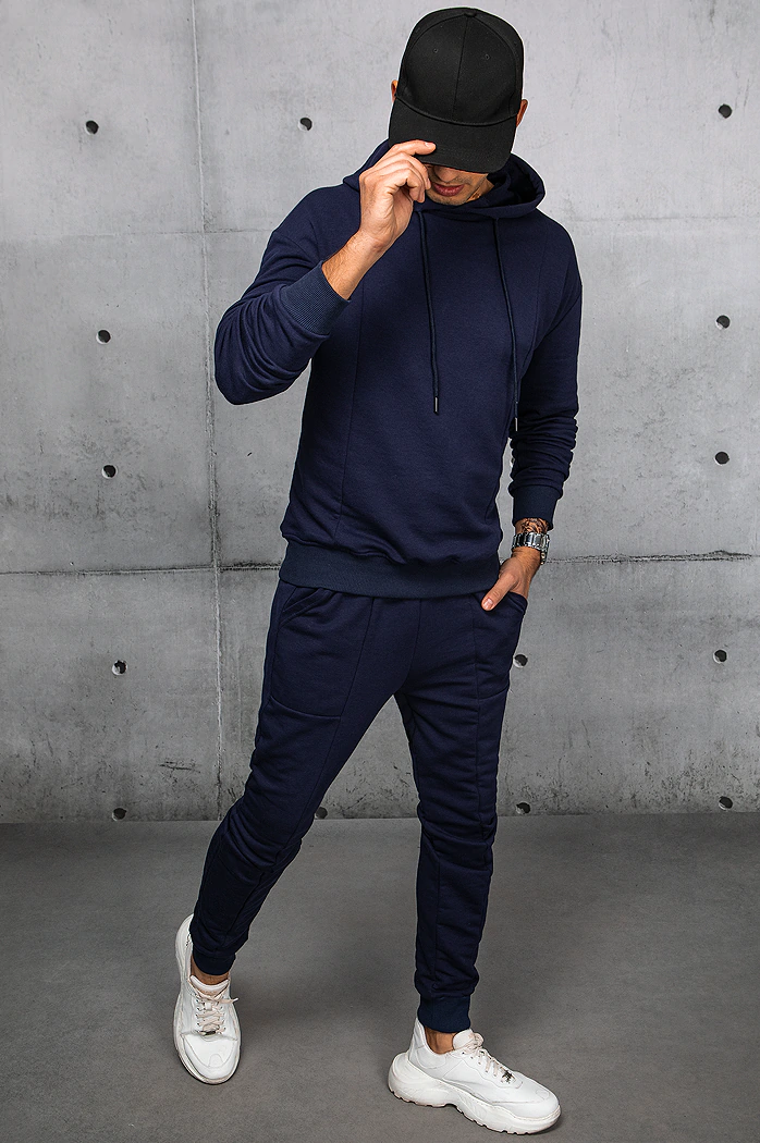 Herren Trainingsanzug-Set Farbe Dunkelblau DSTREET AX0673