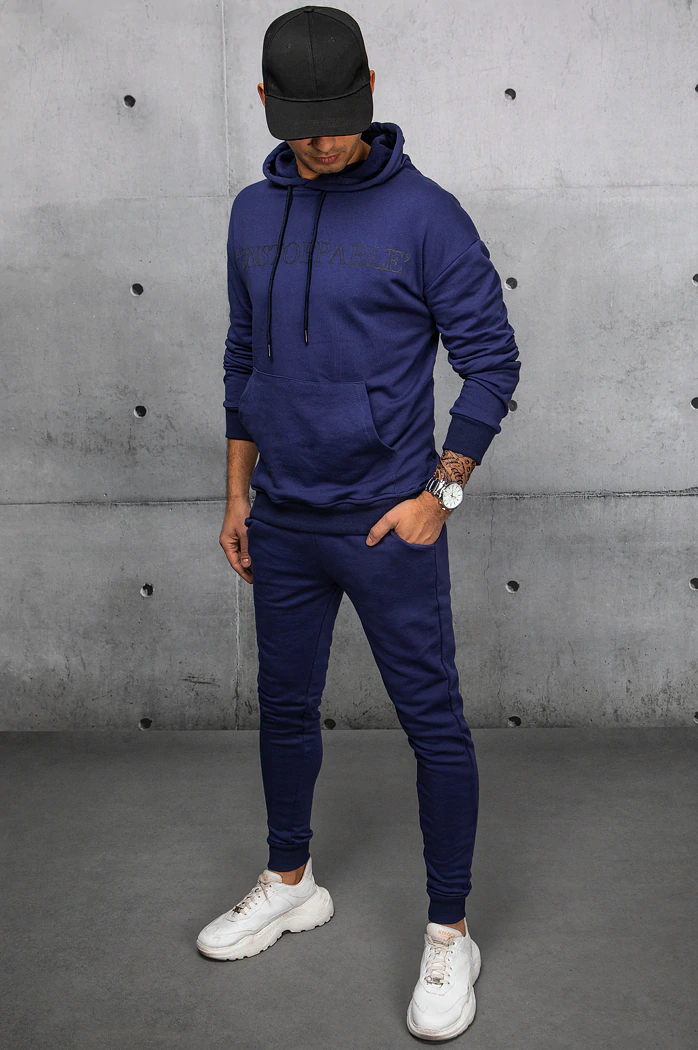 Herren Trainingsanzug-Set Farbe Dunkelblau DSTREET AX0679