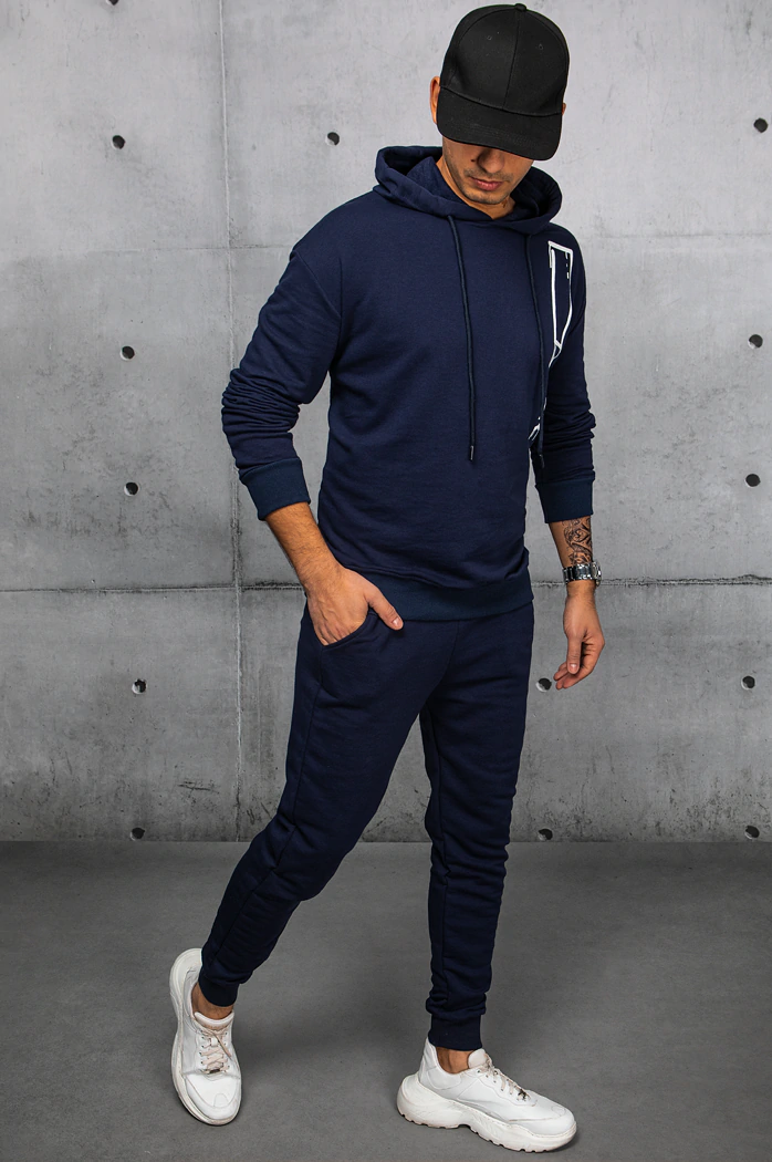 Herren Trainingsanzug-Set Farbe Dunkelblau DSTREET AX0682