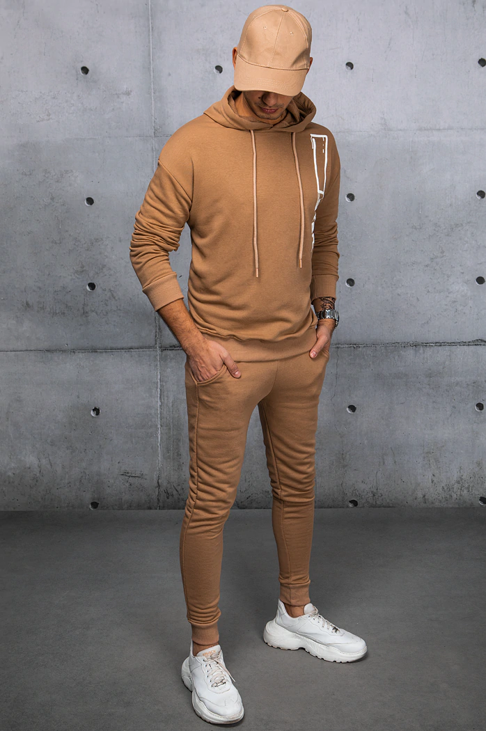 Herren Trainingsanzug-Set Farbe Camel DSTREET AX0684