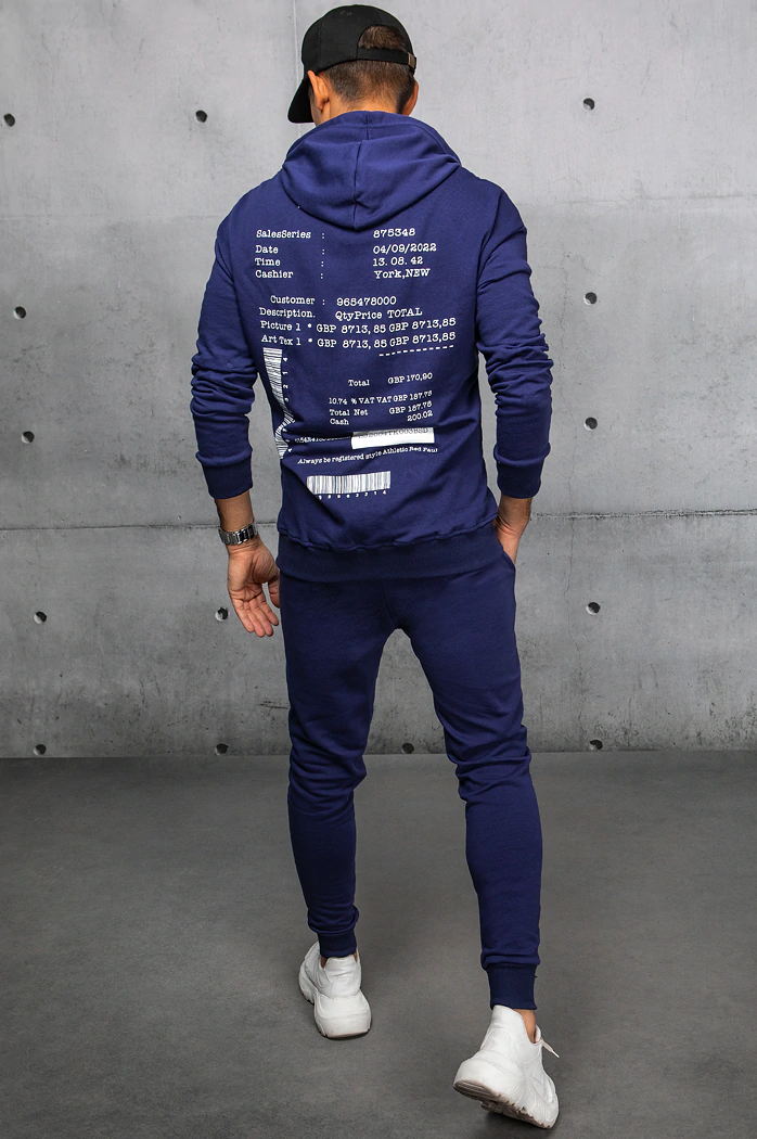 Herren Trainingsanzug-Set Farbe Dunkelblau DSTREET AX0687