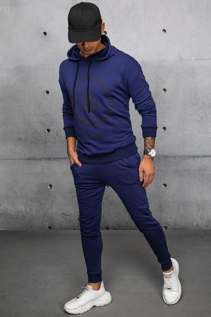 Herren Trainingsanzug-Set Farbe Dunkelblau DSTREET AX0691