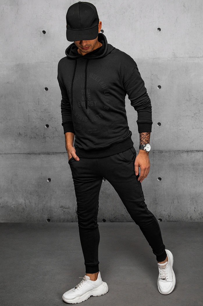 Herren Trainingsanzug-Set Farbe Schwarz DSTREET AX0692